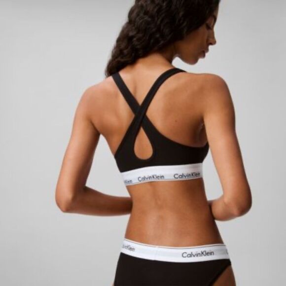 Calvin Klein Modern Cotton Lightly Lined Bralette - size XS - Picture 4 of 4